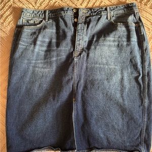 Casual Blue Denim Skirt